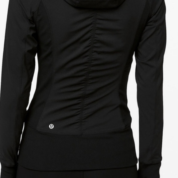 Lululemon In Flux Reversible Black zip Hoodie Size 8 - Picture 5 of 14